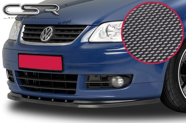 Cupspoilerlip carbon-look Volkswagen Touran 1T CSL005-C