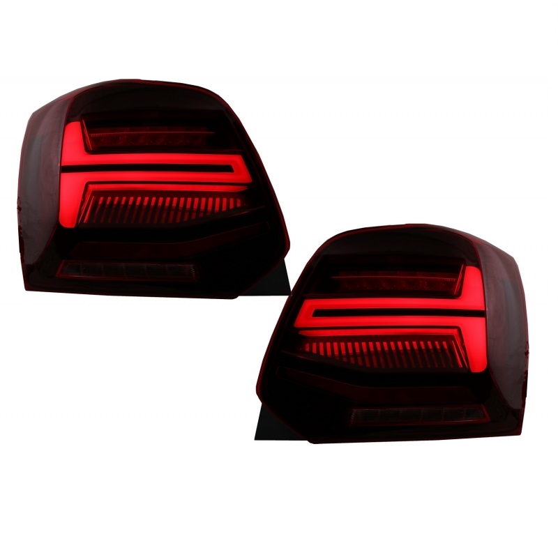 Taillights VW Polo 6R 09- black/Smoke LED Cardna