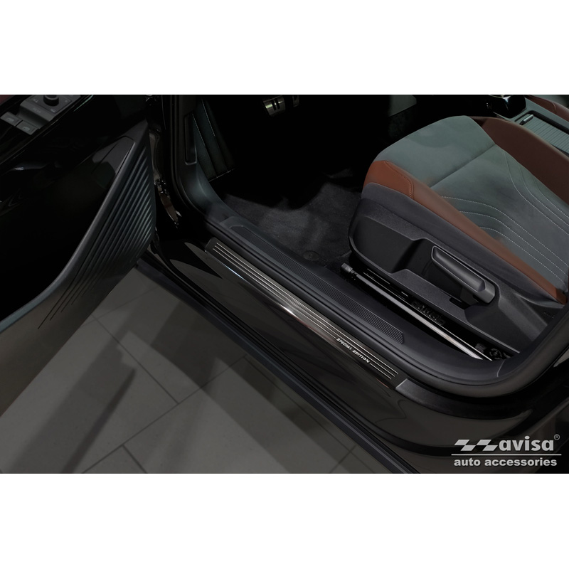 Zwart RVS Instaplijsten  Volkswagen ID.4 2020- - 'Special Edition' - 4-delig