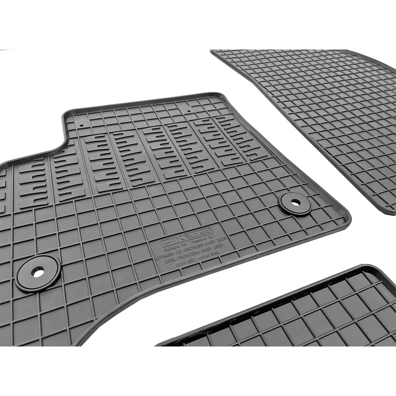 CIKCAR Rubber matten  Opel Frontera / Citroën C3 Aircross 2024- (MHEV) (4-delig + montagesysteem)