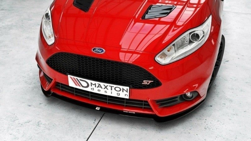 Voorspoiler Ford Fiesta ST Mk7 FL V.3 Glanzend Zwart