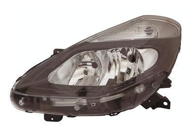 koplamp, H7+H7, elektr verstelb, zwart, rechts Renault Clio, 200
