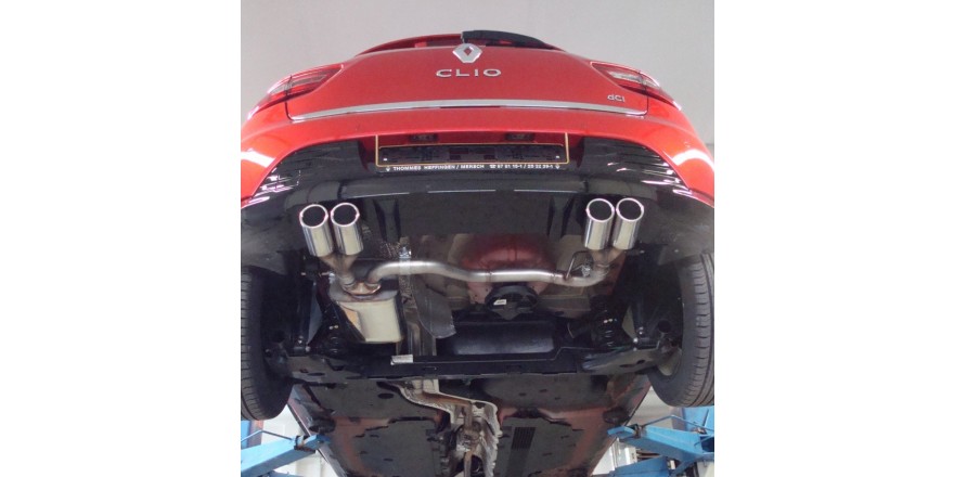 Renault Clio IV Einddemper Uitgang rechts/links - 2x76 Typ 16 re