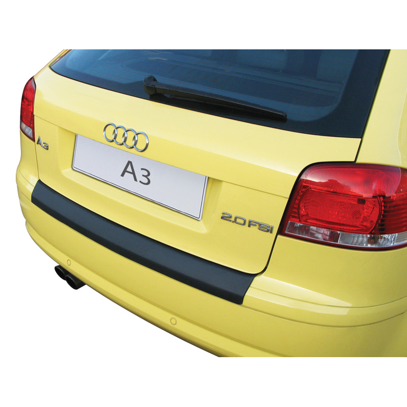 ABS Achterbumper beschermlijst  Audi A3 8P 3 deurs 2003-2008 Zwart