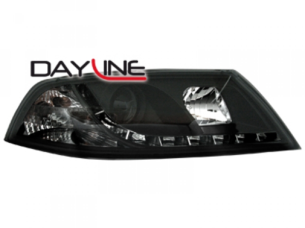 Faros Skoda Octavia 05-09 Dayline Los ojos del Diablo negro
