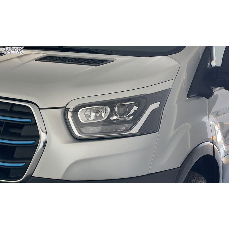 RDX Racedesign Koplampspoilers  Ford Transit (Xenon- en zwarte halogeen koplampen) 2014- (ABS)