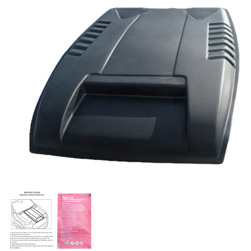 Motorkapluchtinlaat (Scoop)  Ford Ranger T6 2012-2015 - Matzwart