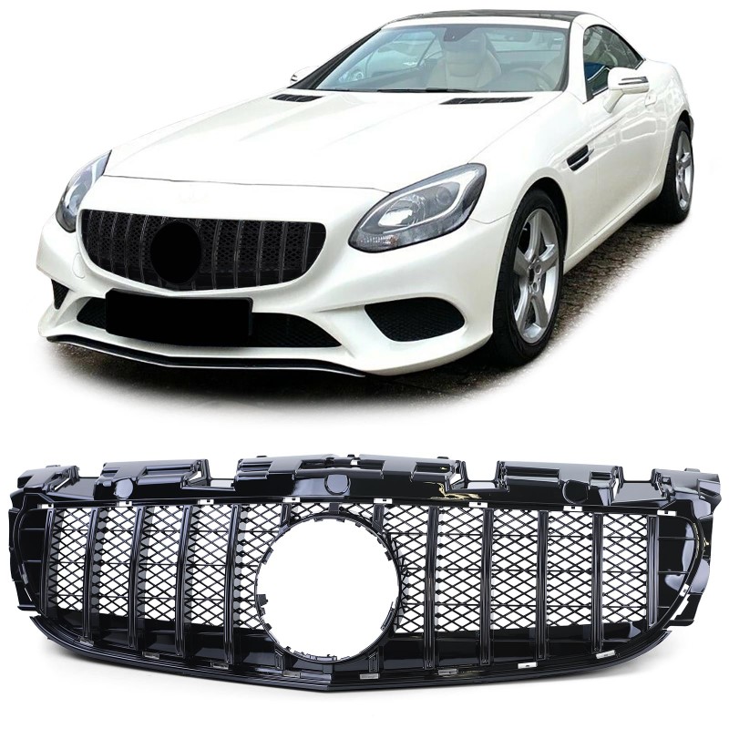 Grill Mercedes SLC R172 Facelift 2016- .. GT Look Zwart