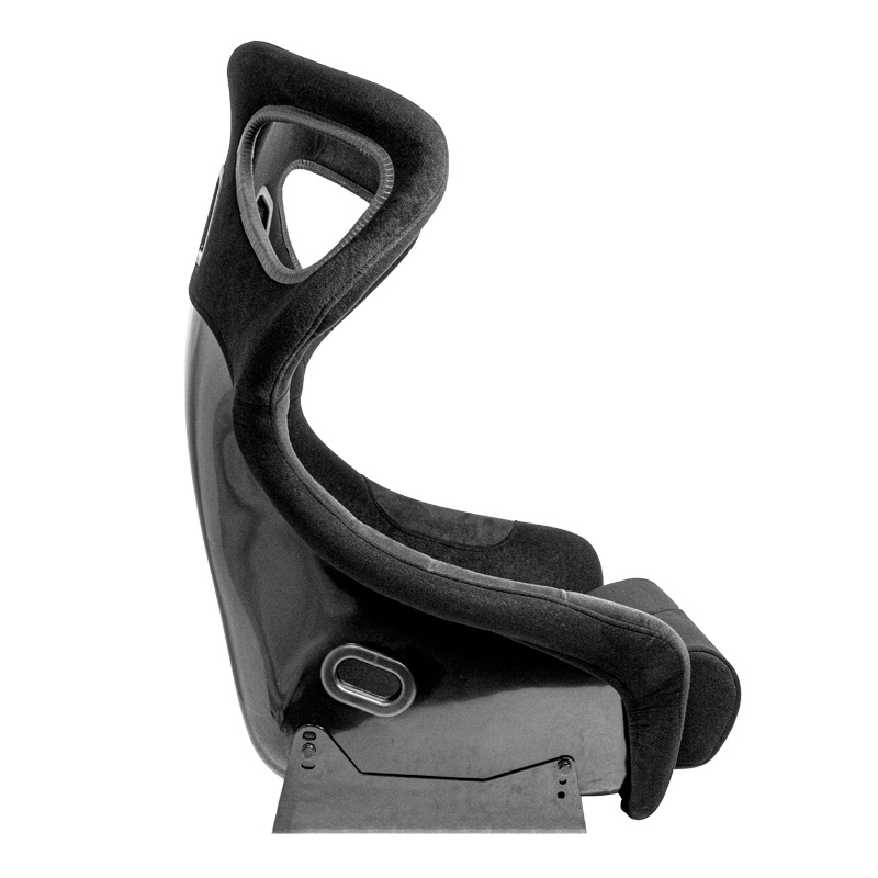 Sportstoel 'BS6' - Zwart - Vaste polyester rugleuning - incl. sledes