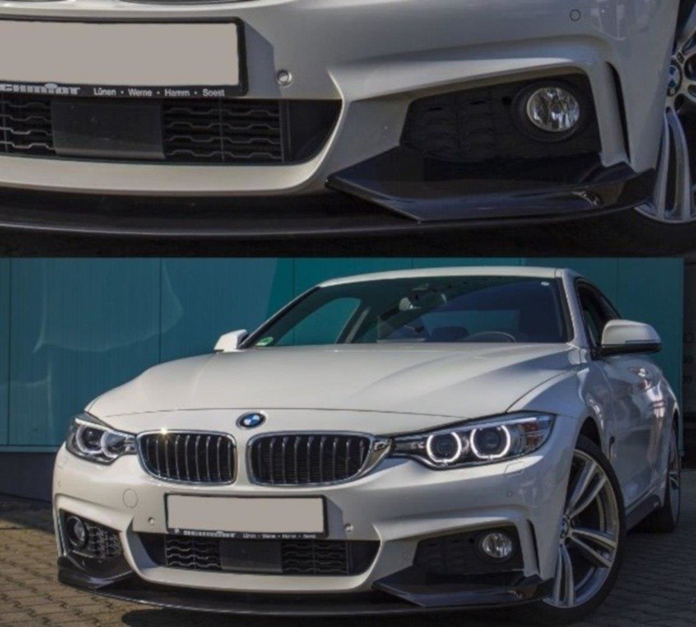 Voorspoiler BMW 4 Serie F32 M-Pack Sport-Performance Matt Zwart