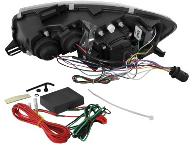 Headlights Fiat Stilo 3drs 01-08 Devil Eyes Dlite LED Chro