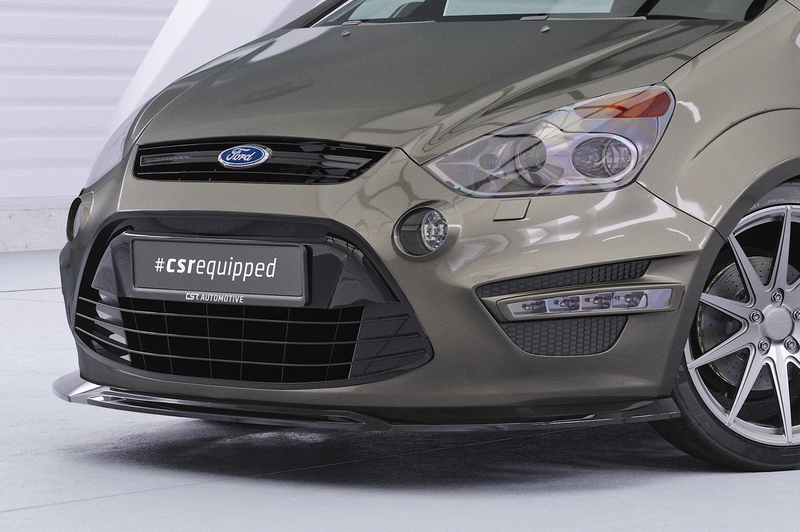 Voorspoiler Ford S-Max MK1 (WA6) glans zwart