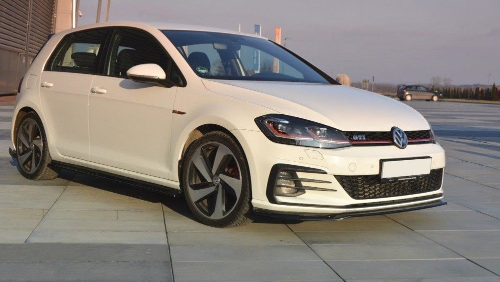 Voorspoiler Volkswagen Golf 7.5 GTI FL Maxton Glans Zwart