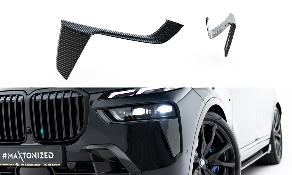 Carbon Voorbumper Luchtinlaten BMW X7 M-Pack G07 Facelift Maxton
