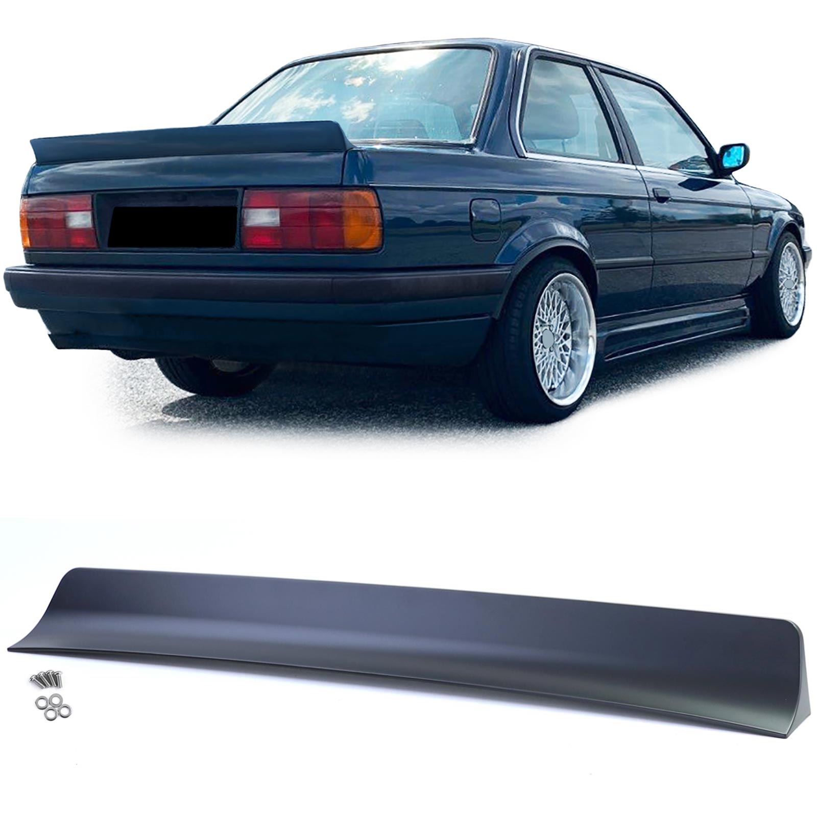Spoiler BMW 3 Serie E30 Zwart