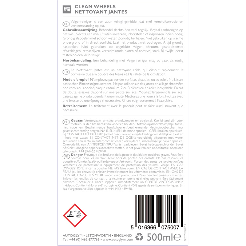Autoglym Clean Wheels 500ML