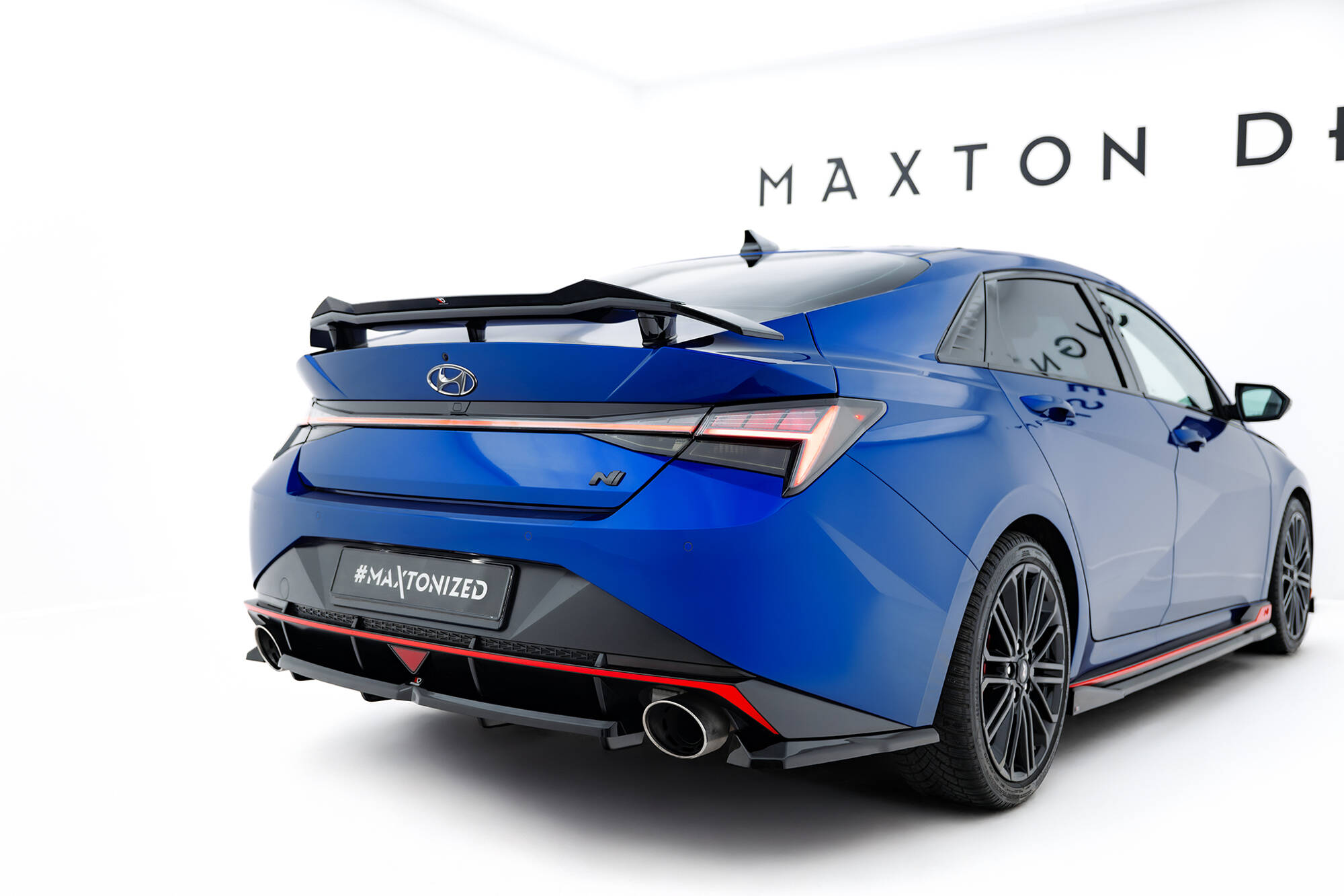 Achter Diffuser Hyundai Elantra N MK7 Maxton Glanzend zwart