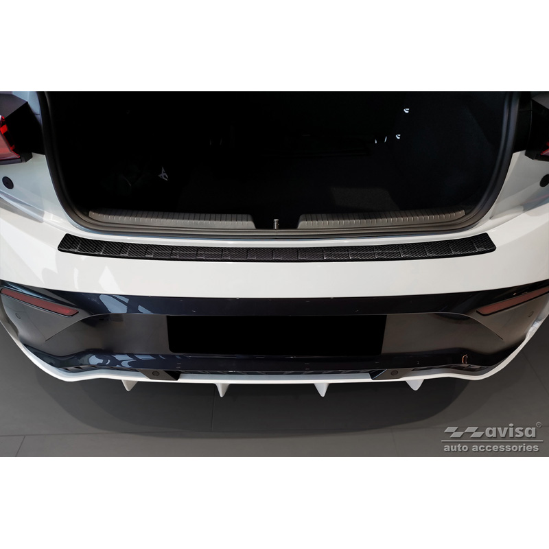 Echt 3D Carbon Achterbumperprotector  Cupra Born 2021- 'Ribs'