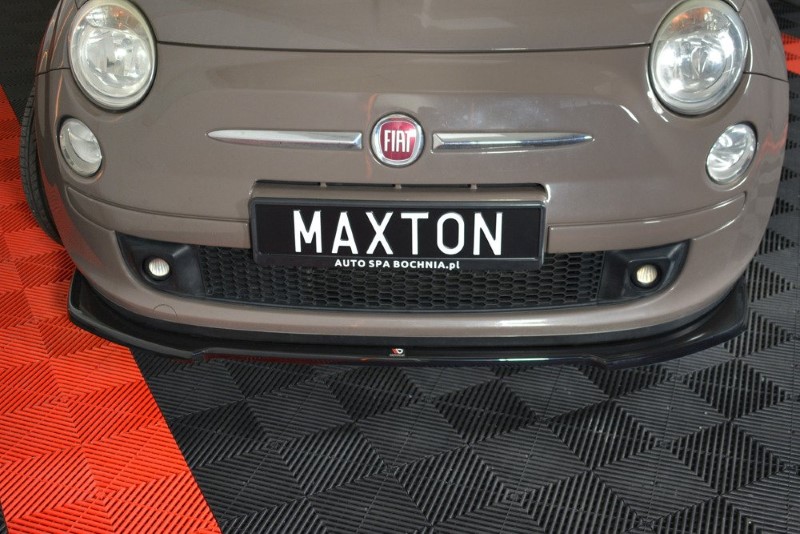 Voor Spoiler Fiat 500 Hatchback Preface V.2 Glanzend Zwart