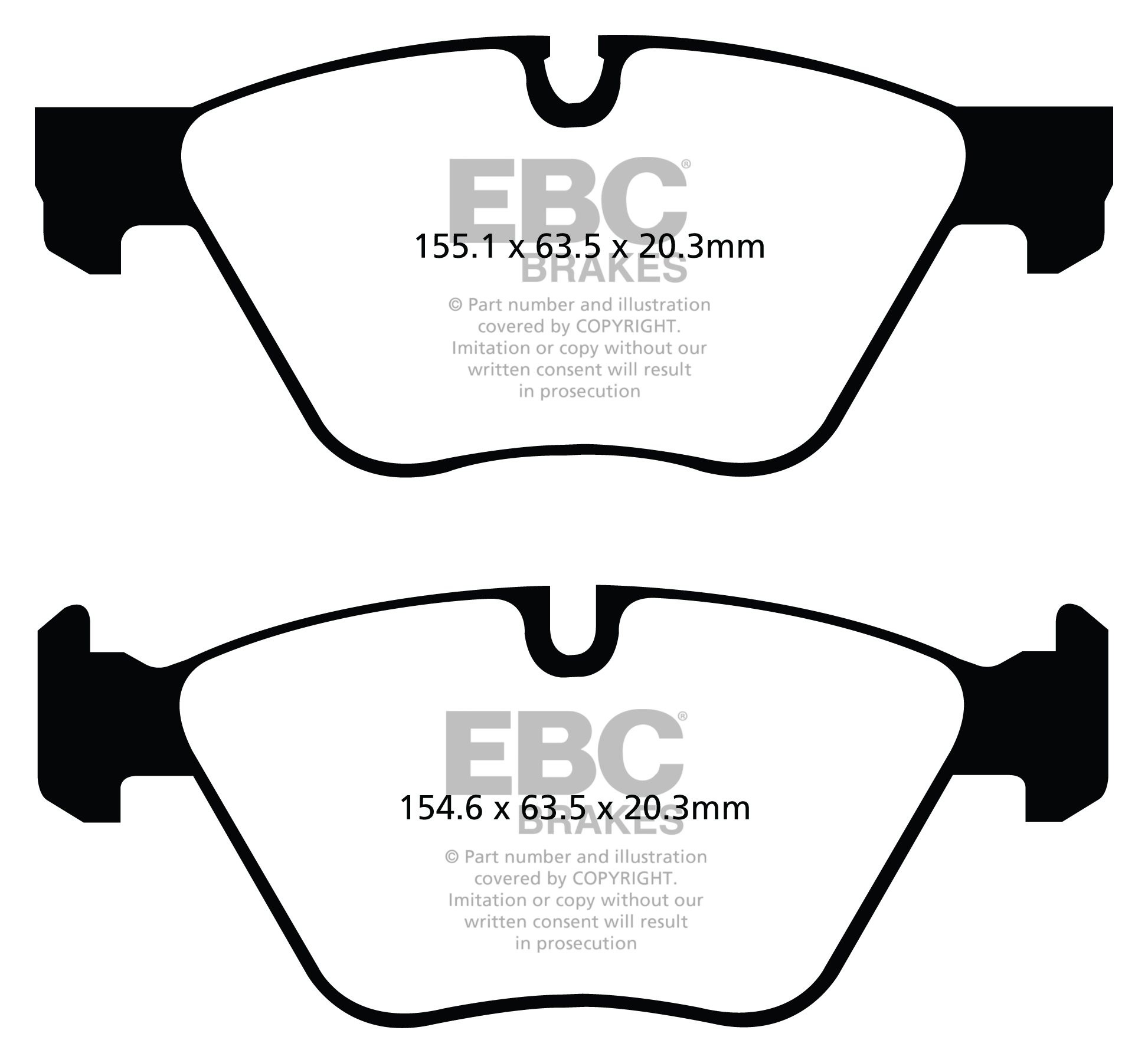 EBC Brakes BMW 320 2.0 TD (E91) 2010-.. Remblokken voorzijde