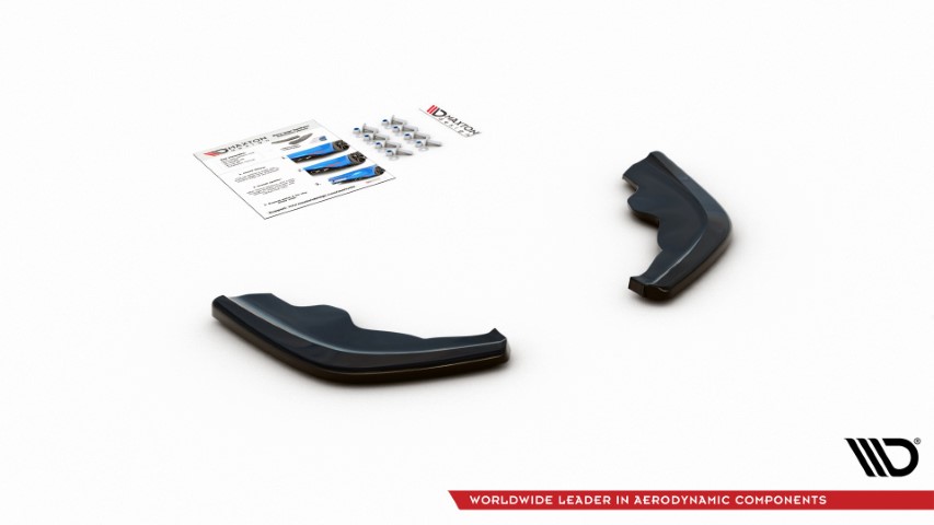 Achter Diffusors zijkanten BMW 1 Serie F40 M-Pack/ M135i Glans Zwart V1
