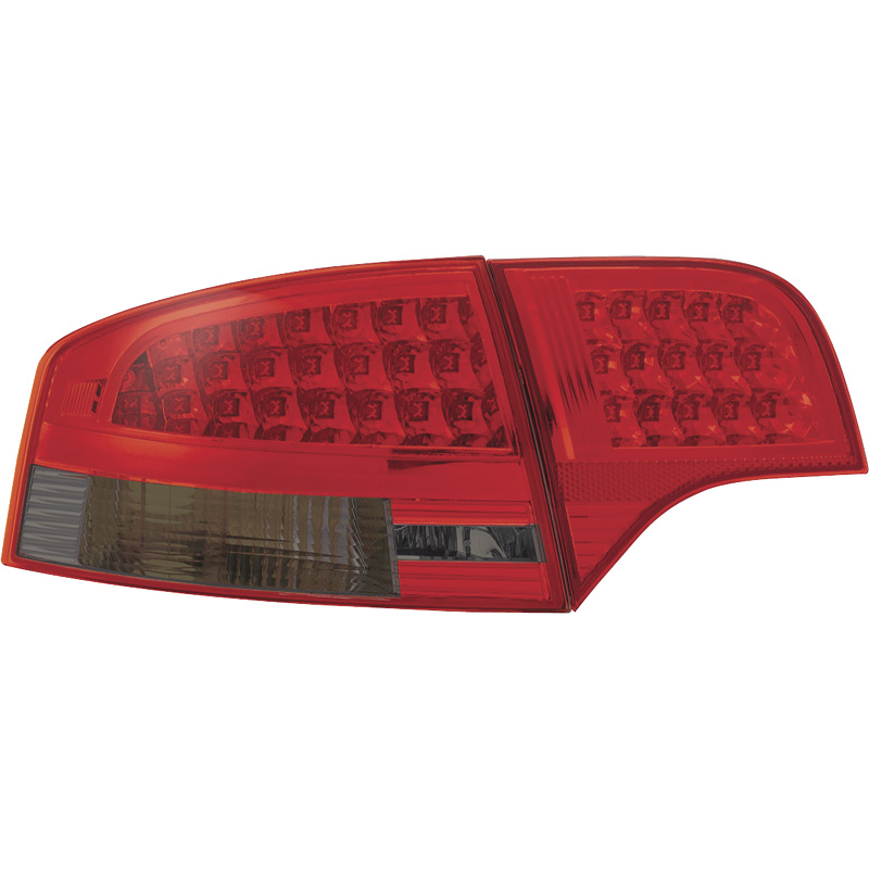 Set LED Achterlichten  Audi A4 B7 Sedan 2005-2009 LED - Rood/Rookgrijs