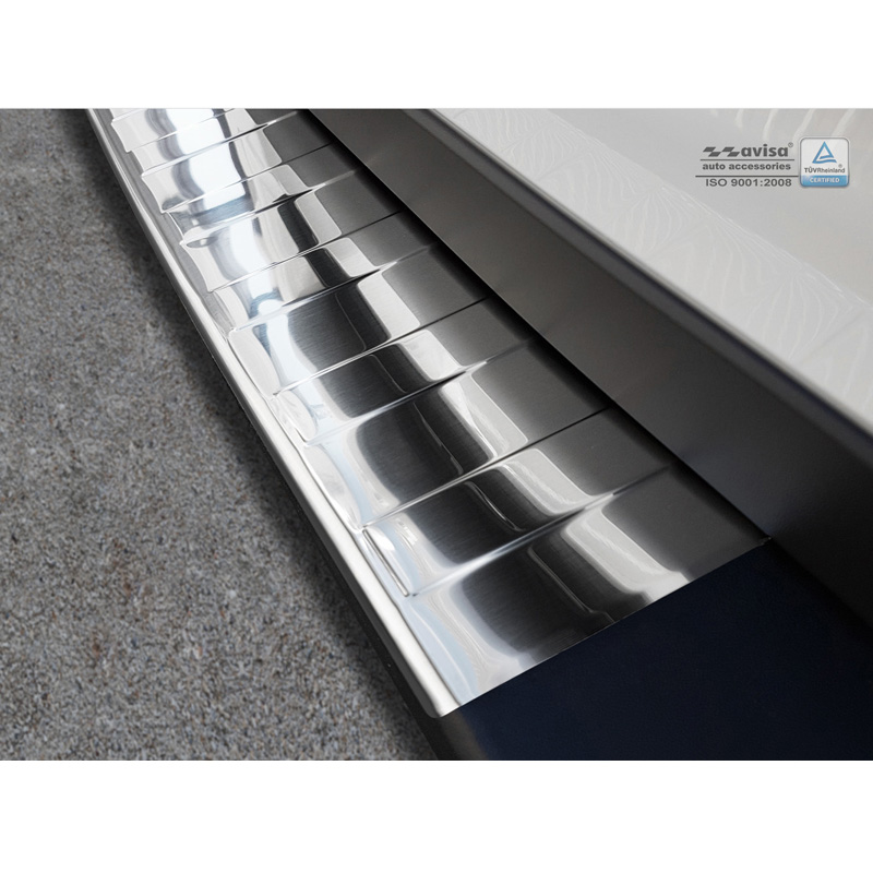 RVS Chroom Achterbumperprotector  Volkswagen Crafter & MAN TGE 2017- 'Ribs'
