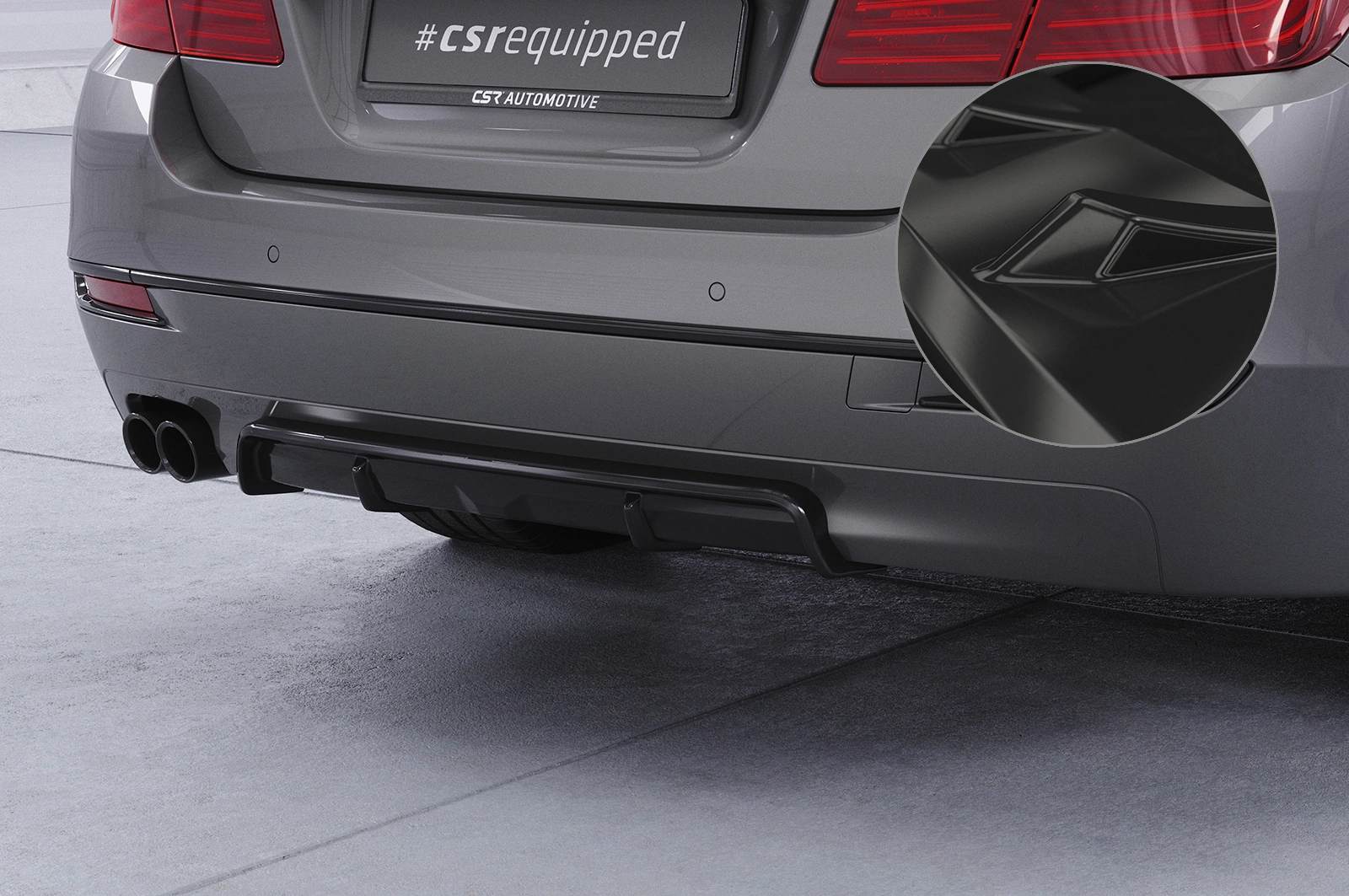 Achterspoiler BMW 5er F11 glans zwart