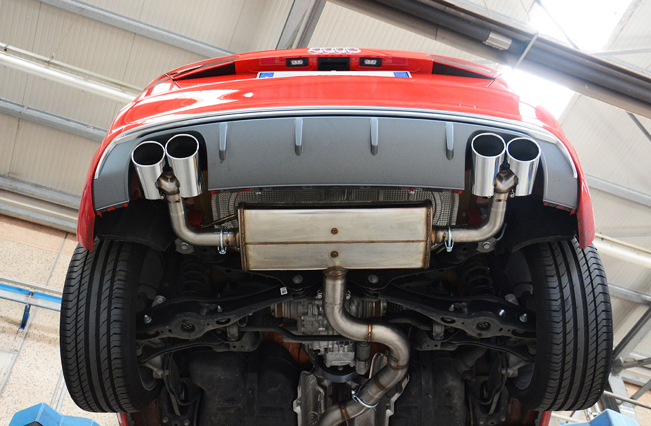 AUDI A3 8V Facelift 2.0 TFSI (190 Hp) 2016 Endpipe kit 100x75 Right + 100x75 Left