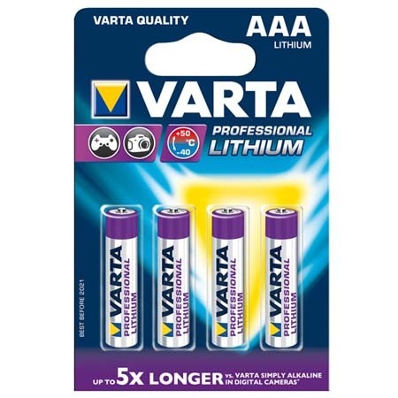 Varta 1,5V Batterijen 'LR03/AAA' 4 stuks