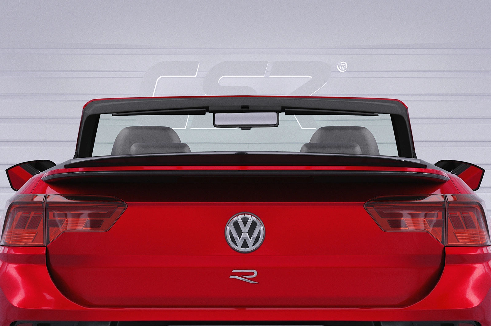 Achterspoiler VW T-Roc (Typ A1) Cabrio Glans Zwart – CSR Automotive – vanaf 08/2019