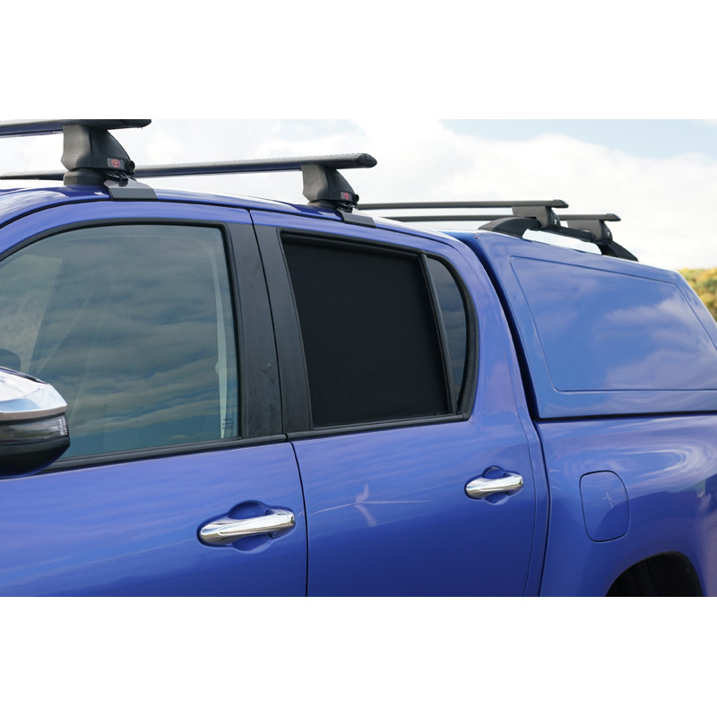 Set Car Shades (achterportieren)  Toyota Hilux VIII Twin Cab 2015- (2-delig)