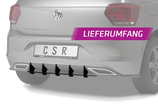 Achterbumper Diffusor Volkwagen Polo 2G 09/2017-2020