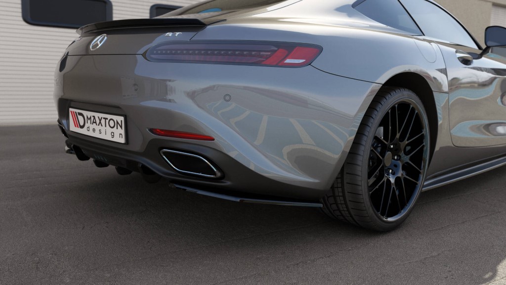 Achter Zij Splitters Mercedes AMG GT / GT S C190 Glans Zwart
