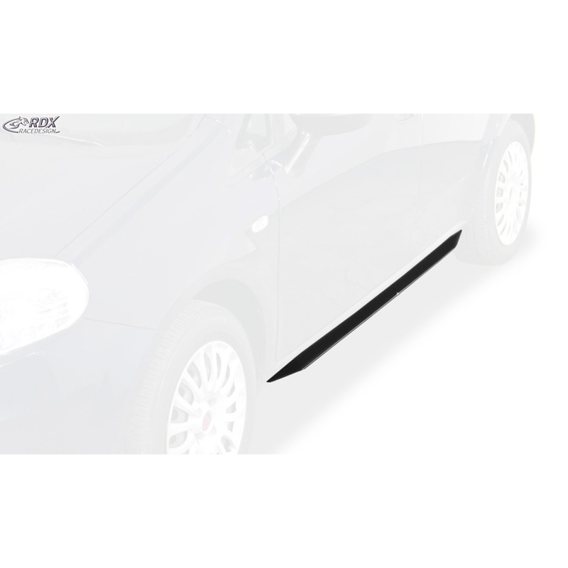 Sideskirts 'Slim'  Fiat Grande Punto 2005- & Punto Evo 2009- (ABS zwart glanzend)