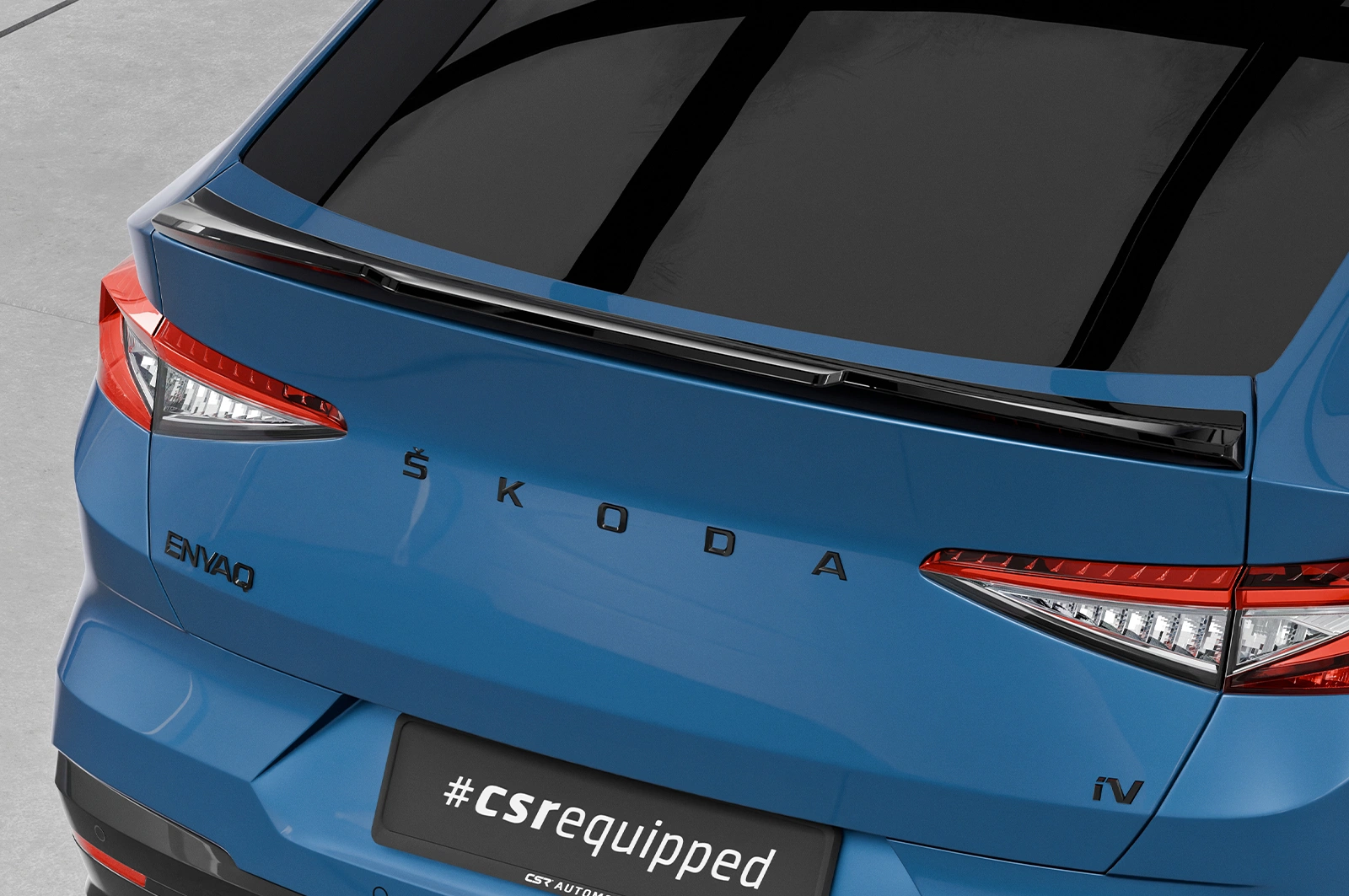Achterspoiler Skoda Enyaq Coupe glans zwart