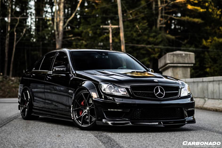 Mercedes Benz W204 C63 AMG VS Style Carbon Fiber Voorspoiler 2012-2014