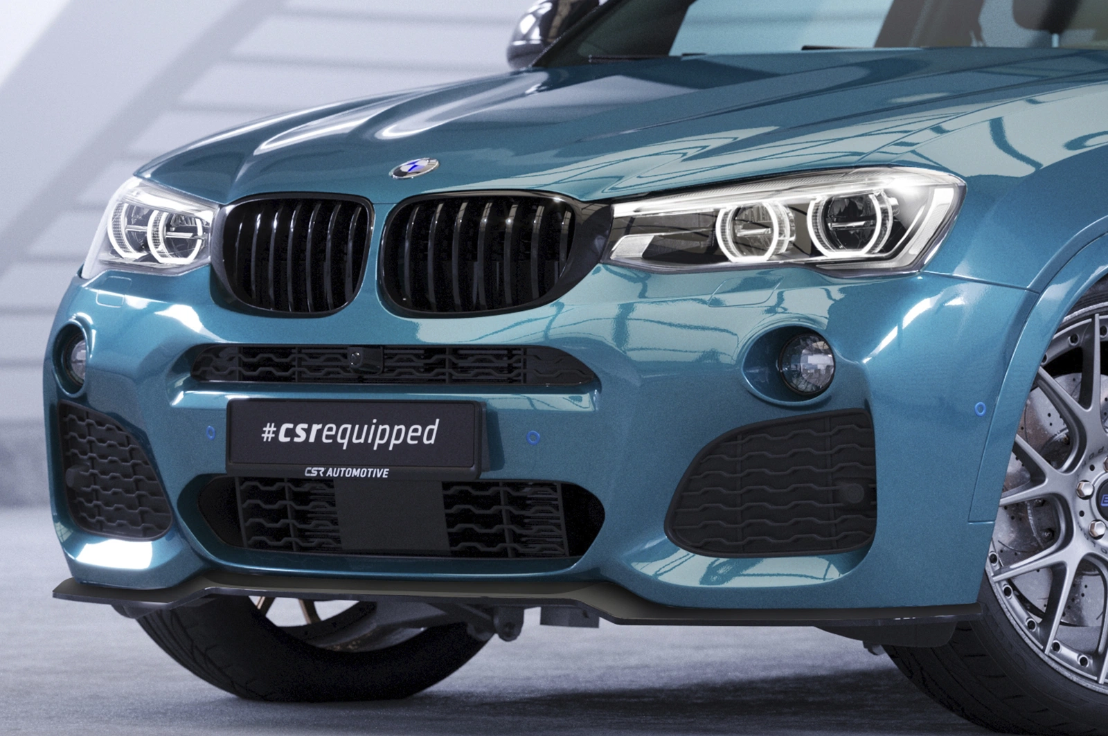 Voorspoiler BMW X4 (F26) M-Paket Glans Zwart van CSR Automotive (2014-)