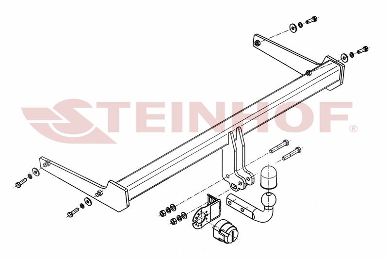 Trekhaak VW Passat 4D (B7) / (3C) 10/2010-07/2014