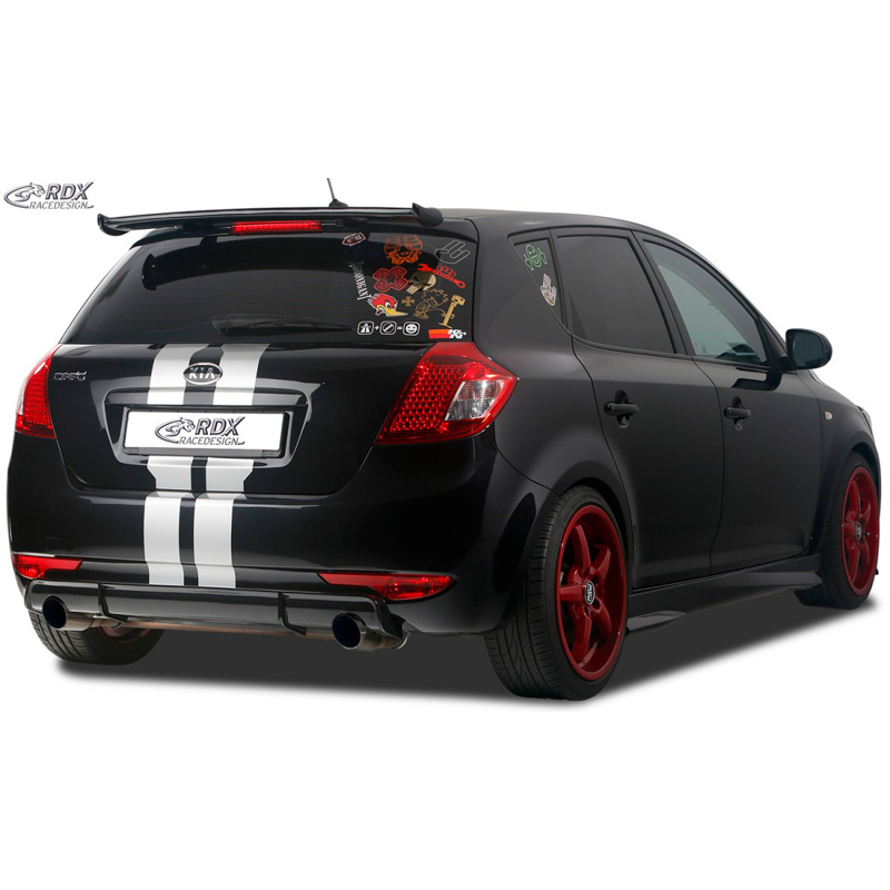 Achterskirt 'Diffusor'  Kia Cee'd ED HB 2007-2012 (ABS zwart glanzend)