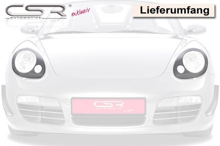 Koplampspoilers Porsche Boxster 987, Cayman