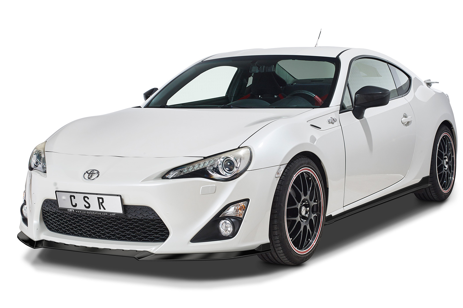 Voorspoiler Toyota GT86 (ZN6) CSR glans Zwart