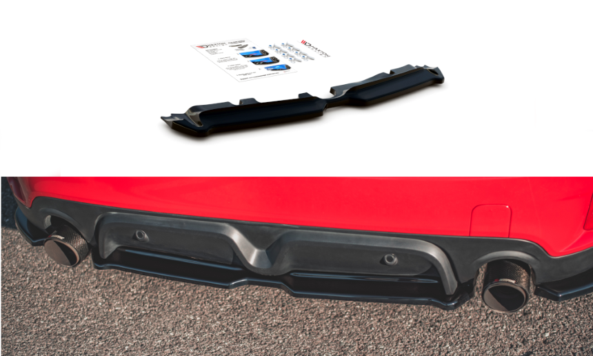 Achterskirt Mini Countryman F60 Maxton Design glans zwart