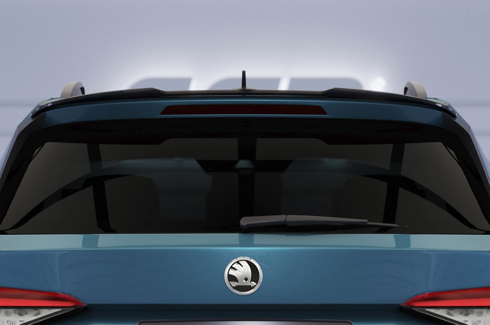 achterspoiler Skoda Kodiaq glans zwart
