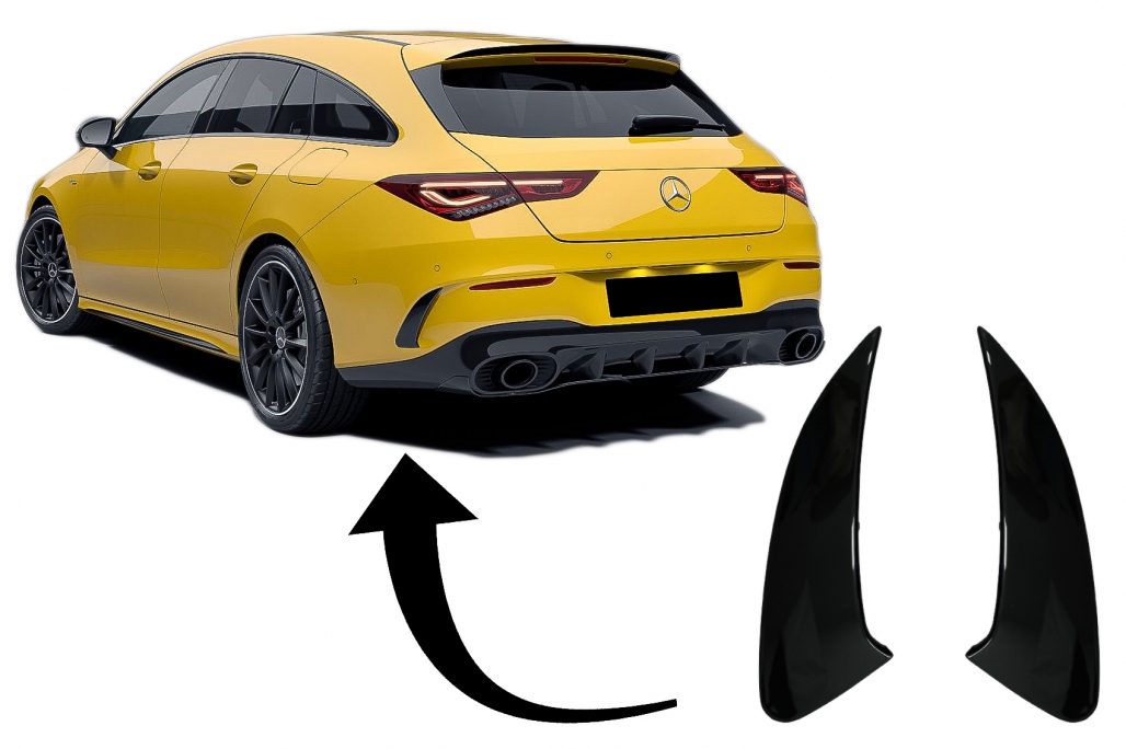 Mercedes CLA-Klasse W118 CLA45 AMG Canards Achterzijde 2019-up