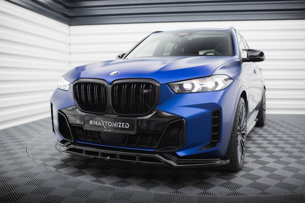 Voorspoiler V.1 BMW X5 G05 M-Pack FL Maxton Glanzend Zwart