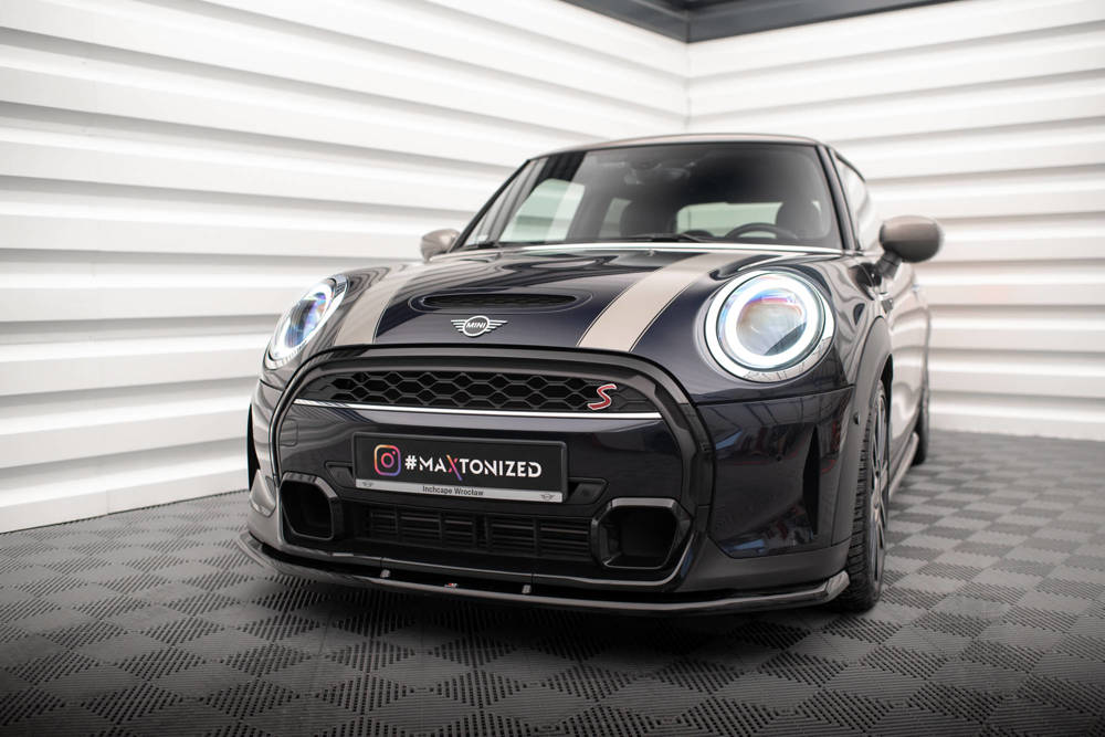 Voorspoiler V.1 Mini Cooper S F56 Facelift 2022 -  Maxton Glans Zwart