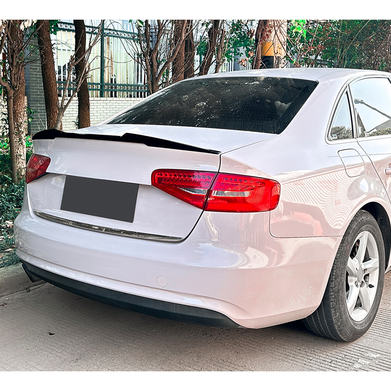Achterspoiler  Audi A4 (B8) Sedan 2008-2015 (ABS Glanzend zwart)