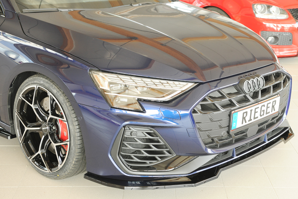 Voorspoiler Audi A3 (GY) – 06.24- glans zwart