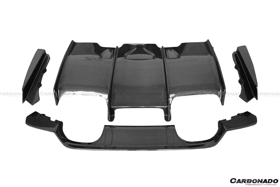 BMW M3 F80 & M4 F82 SM Style Carbon Fiber Rear Diffuser 2014-2020